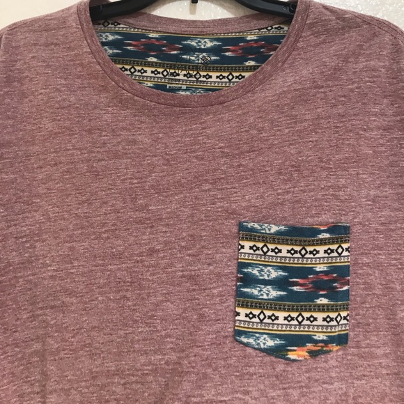 On The Byas Tribal Pocket Tee Shirt | Size Medium - Picture 2 of 5